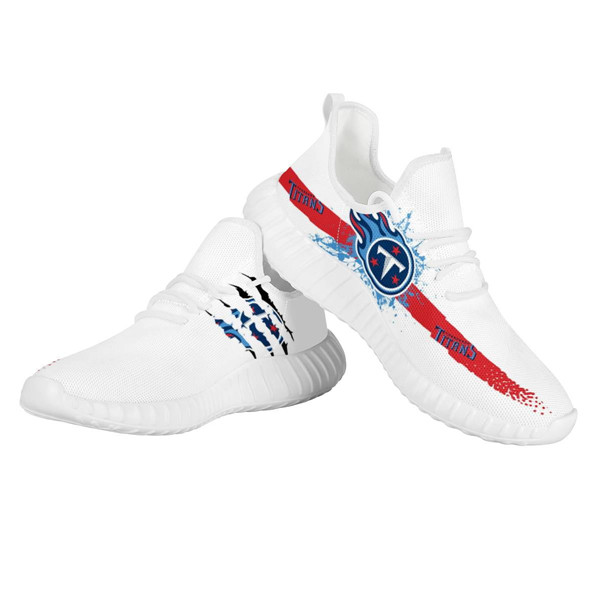 Men's Tennessee Titans Mesh Knit Sneakers/Shoes 002